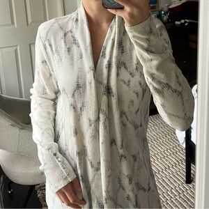 White House Black Market Monochrome Knit Cardigan